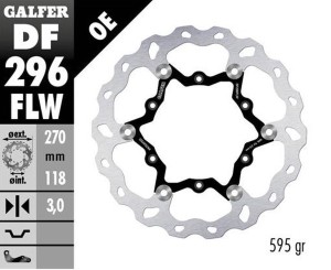 GALFER TARCZA HAMULCOWA PRZÓD YAMAHA YZ 125 '22-'23; YZ 250 '22-23; YZ 250F '21-23; YZ 450F '20-'23; WR 250F '17-; WR 450F '20-'23 (WAVE FLOATING) (270X118X3MM)