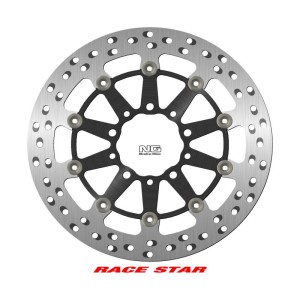 NG TARCZA HAMULCOWA PRZÓD RACE STAR PREMIUM KAWASAKI GTR 1400 '07-'18, ZX-10R NINJA '11-'15, ZX-6/ZX-6R NINJA '13-'17, Z 1000 '14-'20, Z 800 '13-'17, ZX-14 '07-'16, ZZR 1400 '06-'17 (310X80X5MM) (5X8,45/10,25MM) PŁYWAJĄCA (ŚRODEK ALUMINIOWY, POLEP