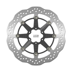 NG TARCZA HAMULCOWA PRZÓD BMW HP4 1000 '11-'17, MOTO GUZZI AUDACE 1400 '15-'20, CALIFORNIA 1400 '13-'20, ELDORADO 1400 '15-'20, MGX-21 1400 '15-'20 (320X64X5MM) (6X8,50MM) WAVE PŁYWAJĄCA (ŚRODEK ALUMINIOWY)