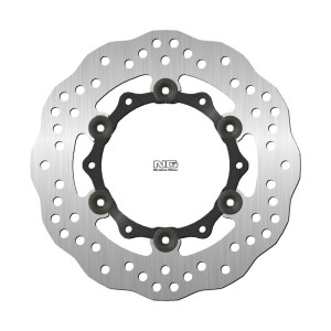 NG TARCZA HAMULCOWA PRZÓD BENELLI PEPE 50 '99-'15, DERBI GP1 50 '05-'11, RUNNER 50/125/200 '02-'11, PIAGGIO LIBERTY 50/150 '97-'11, VESPA LXV 125 '07-'15, GTS 300 '08-'22, GTS 125 '19-'22 (220X105X4MM) (6X6,25MM) WAVE