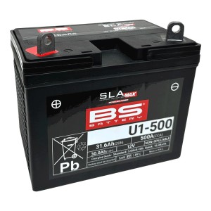 BS 2025/12 AKUMULATOR U1-500 MAX (FA) 12V 30AH 195X125X176 BEZOBSŁUGOWY - ZALANY (ZWIĘKSZONY PRĄD ROZRUCHOWY) (500A) ATV / UTV POLARIS / YAMAHA (1)