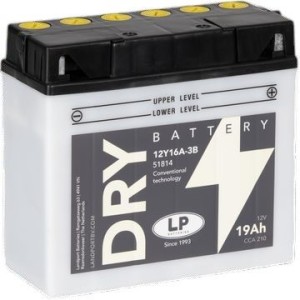 LANDPORT AKUMULATOR 12Y16A-3B (MD 12Y16A-3B) 12V 19AH (CCA 210) 186X81X170 OBSŁUGOWY - ELEKTROLIT OSOBNO (2) UE2019/1148