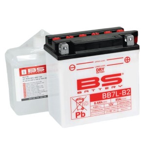 BS 2025/12 AKUMULATOR BB7L-B (YB7L-B) (12N7-3B) (YB7L-B2) 12V 8,4AH 135X75X133 OBSŁUGOWY - ELEKTROLIT OSOBNO (85A) (6) UE2019/1148 - ZASTĘPUJE 310594