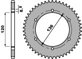 PBR WYPRZEDAZ ZĘBATKA TYLNA 4322 47 C45 YAMAHA TZR 125 R 92-93 (ŁAŃC. 428) (MADE IN ITALY)