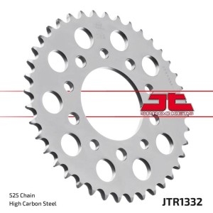 JT ZĘBATKA TYLNA 4350 42 HONDA CB400, TRIUMPH 800 AMERICA,SPEEDMASTER '03-'06, 865 AMERICA '07-'15 (435042JT) (ŁAŃC. 525) KOLOR SREBRNY