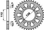 PBR ZĘBATKA TYLNA 4384 44 C45 HONDA CB/CBR (ŁAŃC. 520) (JTR1316.44) (MADE IN ITALY)