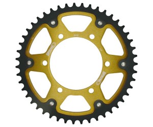SUPERSPROX WYPRZEDAŻ ZĘBATKA TYLNA STEALTH (STALOWO-ALUMINIOWA) 4405 47 HONDA CBR 600RR '07-'16 (JTR1307.47) KOLOR ZŁOTY