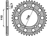 PBR WYPRZEDAZ ZĘBATKA TYLNA 4448 48 C45 R6 (99-02) (JTR1871.48) (ŁAŃC. 530) (MADE IN ITALY)
