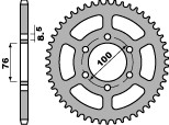 PBR ZĘBATKA TYLNA 4513 48 YAMAHA YZF 125R (08-12) (JTR1844.48) (ŁAŃC. 428) (MADE IN ITALY)