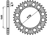 PBR WYPRZEDAZ ZĘBATKA TYLNA 4554 41 C45 BMW F 650 GS 08 ( ZASTĄPIONA PRZEZ 4550 41) (ŁAŃC. 525) (MADE IN ITALY)