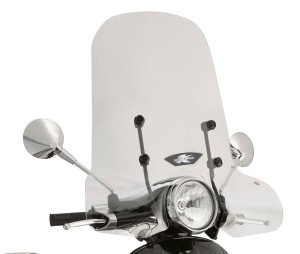KAPPA SZYBA PIAGGIO Vespa Primavera 50-125-150 (14-25), Vespa Sprint 50-125-150 (14-19) 50 X 69 PRZEZROCZYSTA - POTRZEBNE MOCOWANIE A5608AK