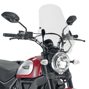 KAPPA SZYBA DUCATI Scrambler 400 (16-21), Scrambler Icon 800 (15-19) 48 X 43,5 CM PRZEZROCZYSTA - POTRZEBNE MOCOWANIE A7407A