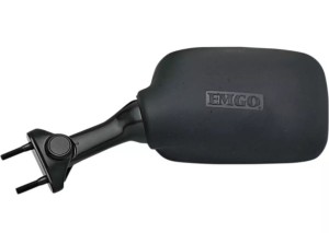 EMGO LUSTERKO KAWASAKI GPZ 500 '94-'09, ZX-6R '95-'97, ZXR 750 '92-'03 LEWE (OEM: 56001-1376) KOLOR CZARNY (WZÓR ORYGINAŁU) (HOMOLOGACJA)