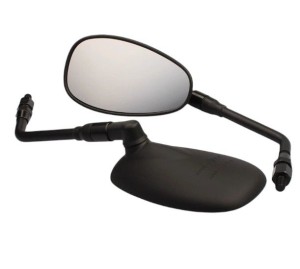 EMGO LUSTERKO YAMAHA XSR 700 '15-'16 PRAWE (OEM: B34-F6290-00) KOLOR CZARNY (WZÓR ORYGINAŁU) (HOMOLOGACJA)