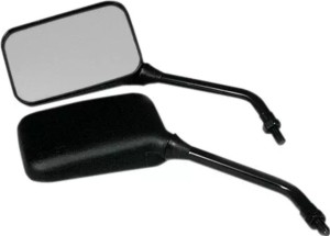 EMGO LUSTERKO YAMAHA PRAWE / LEWE (PARA 2 SZT.) (GWINT M10) (DŁUGIE RAMIE) KOLOR CZARNY (HOMOLOGACJA)