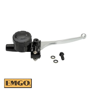EMGO POMPA HAMULCA PRZEDNIEGO KOMPLETNA (14MM) Z MOCOWANIEM LUSTERKA I DŹWIGNIĄ HONDA CB 350 F '72-74, CB 360 '74-76, CB 450 '70-74, CB 500/550 '75-76, CB 750 F '75-76, CB 750 K '69-76 (OEM: 45500-300-000) KOLOR CZARNY