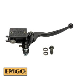EMGO POMPA HAMULCA PRZEDNIEGO KOMPLETNA (13MM) Z MOCOWANIEM LUSTERKA HONDA CBR 125, XR 125 L, NXR 125, XR 250, CTX 200, CBX 250 TWISTER, CB 300 F '15-18, CBR 300 R '15-19, XR 650 L (OEM: 45510-KGA-941/45510-K33-305) KOLOR CZARNY
