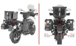 KAPPA STELAŻ KUFRÓW BOCZNYCH MONOKEY CAM SIDE BENELLI TRK 702 / X '23-'25 - POD KUFRY KVG K'VOYAGER ALU - PRAWY KVGS33 WCIĘTY