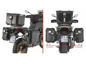 KAPPA STELAŻ KUFRÓW BOCZNYCH MONOKEY CAM SIDE KOVE 800 X PRO '24-'25 - POD KUFRY KVG K'VOYAGER ALU - PRAWY KVGS33 WCIĘTY