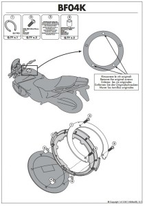 KAPPA MOCOWANIE TANKLOCK KAWASAKI ER-6N,ER-6F,VERSYS 1000
