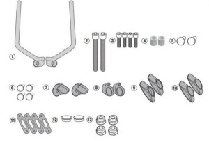 KAPPA MOCOWANIE SZYB 7407AK ORAZ 7407ASK DUCATI Scrambler 400 (16-21), Scrambler Icon 800 (15-19)