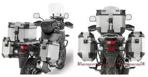 KAPPA STELAŻ KUFRÓW BOCZNYCH MONOKEY CAM SIDE SUZUKI DL 650 V-STROM '17-'24 - POD KUFRY KFR K'FORCE ORAZ KVG K'VOYAGER ALU