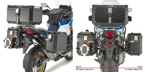 KAPPA STELAŻ KUFRÓW BOCZNYCH MONOKEY CAM SIDE HONDA CRF 1100L Africa Twin '20-'25 Adventure Sports '20-'25 - POD KUFRY KFR K'FORCE ORAZ KVG K'VOYAGER ALU