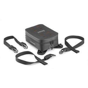 KAPPA 2026/01 TORBA NA ZBIORNIK / BAK (TANKBAG) DO MOCOWANIA PASKAMI 3L KOLOR CZARNY (22,5X16X10CM) (K' RUGGED) - MOŻLIWOŚĆ DOPIĘCIA MOCOWANIA AVSH