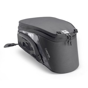 KAPPA TORBA NA ZBIORNIK / BAK (TANKBAG) DO MOCOWANIA TANKLOCK 10L-15L (WYS. 17-25CM X SZER. 25CM X DŁ. 29CM) KOLOR CZARNY/MORO (K'DRIFTER) - ZASTĘPUJE RA311RA