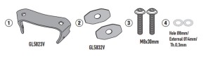 KAPPA ADAPTER DO ZAMONTOWANIA STELAŻA BOCZNEGO KLO5145MK I KLO5145CAM BMW F 900 GS '24-, (BEZ UŻYCIA STELAŻA KUFRA CENTRALNEGO KR5145)