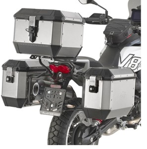 KAPPA STELAŻ KUFRÓW BOCZNYCH MONOKEY MOTO GUZZI V85 TT '24-'25, - RÓWNIEŻ POD KUFRY MONOKEY RETRO-FIT KVE K'VENTURE ALU ORAZ KMS K'MISSION ALU