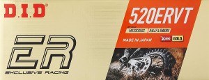 DID ŁAŃCUCH NAPĘDOWY 520ERVT-106 (106 OGNIW) X-RING (ZŁOTY) (OTWARTY + ZAPINKA)