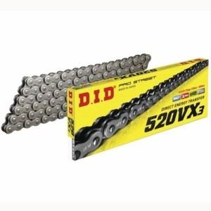 DID ŁAŃCUCH NAPĘDOWY 520VX3-100 (100 OGNIW) X-RING (OTWARTY + ZAPINKA)