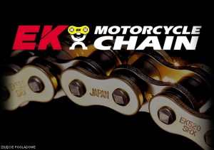 EK ŁAŃCUCH NAPĘDOWY EK520DEX 120 OGNIW QX-RING ENDURO ULTRALIGHT KOLOR NATURAL (DO 500 CCM) (37,8 KN) (MADE IN JAPAN)