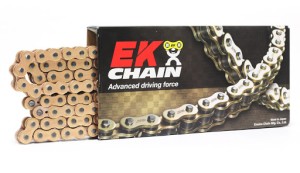 EK ŁAŃCUCH NAPĘDOWY EK520SRO6 GP 120 O-RING (DO 650CCM/50KM) KOLOR ZŁOTY (120-OGNIW) (MADE IN JAPAN) (ZAKUWKA) (EK520SRO6GP120)