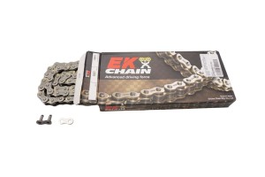 EK PROMOCJA ŁAŃCUCH NAPĘDOWY EK520MRD-7 120 BEZ O-RINGÓW, KOLOR NATURAL (MOTOCROSS DO 500 CCM) (39,7KN) (MADE IN JAPAN) (ZAPINKA)