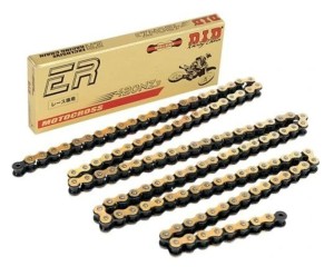 DID ŁAŃCUCH NAPĘDOWY 420NZ3GB-138 (138 OGNIW) BEZ O-RINGÓW ZŁOTY (OTWARTY + ZAPINKA)