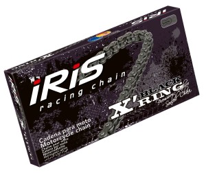 IRIS ŁAŃCUCH NAPĘDOWY 530 XR-106 (106-OGNIW) X-RING (OTWARTY + ZAKUWKA) KOLOR CZARNY (DO 1000CCM) (41,0KN)
