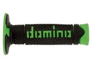 DOMINO MANETKI (GRIPY) OFF ROAD DWUSKŁADNIKOWE KOLOR CZARNY/ZIELONY