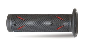 PROGRIP MANETKI PG718 ROAD (22+25MM, DŁ.122MM) KOLOR CZARNY / CZERWONY (DWUSKŁADNIKOWE) (718-149)