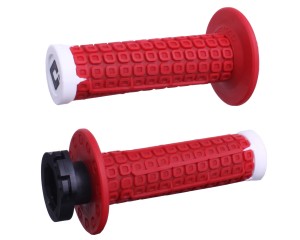 ODI MANETKI OFF ROAD NOMAD MX V2 LOCK-ON GRIP KOLOR CZERWONY BIAŁY