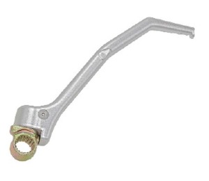 PSYCHIC DŹWIGNIA STARTERA (KOPKA / KIKSTARTER) HONDA CR 250 R '05-'07 (OEM: 28300-KSK-710) (ALUMINIOWA) KOLOR SREBRNY