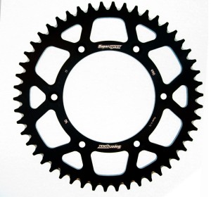 SUPERSPROX ZĘBATKA TYLNA ALUMINIOWA 7075-T6 (ERGAL) 899 47 KTM SX/EXC (JTR897.47) KOLOR CZARNY
