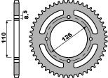PBR WYPRZEDAZ ZĘBATKA TYLNA 4656 46 ALUMINIOWA (ERGAL) KAWASAKI KLX 125 (10-14) (ŁAŃC. 428) (MADE IN ITALY)
