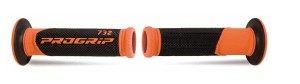 PROGRIP MANETKI PG732 ROAD (22+25MM, DŁ.125MM) KOLOR POMARAŃCZOWY FLUO/CZARNY (DWUSKŁADNIKOWE) (732-296) (PG732/9)