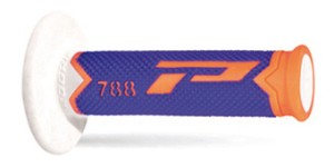 PROGRIP MANETKI PG788 OFF ROAD (22+25MM, DŁ.115MM) KOLOR POMARAŃCZOWY FLUO/NIEBIESKI/BIAŁY (TRÓJSKŁADNIKOWE) (788-284) - WYPRZEDAŻ