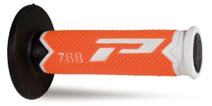 PROGRIP MANETKI PG788 OFF ROAD (22+25MM, DŁ.115MM) KOLOR BIAŁY/POMARAŃCZOWYFLUO/ CZARNY (TRÓJSKŁADNIKOWE) (788-300) (PG788/16)