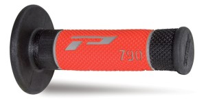 PROGRIP MANETKI PG790 OFF ROAD (22+25MM, DŁ.115MM) KOLOR SZARY/CZARNY/CZERWONY (TRÓJSKŁADNIKOWE) (790-229) (PG790/7)