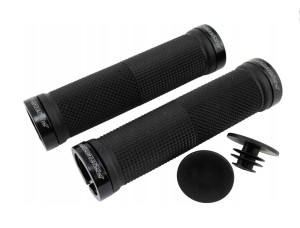 PROGRIP MANETKI PG999 ATV / JET SKI / MTB (22+22MM, DŁ. 120MM) KOLOR CZARNY Z CZARNĄ BLOKADĄ LOCK-ON (999-102)