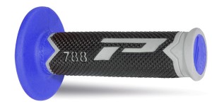 PROGRIP MANETKI PG788 OFF ROAD (22+25MM, DŁ.115MM) KOLOR SZARY/CZARNY/NIEBIESKI (TRÓJSKŁADNIKOWE) (788-215)